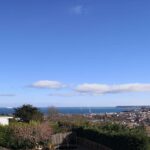 Vista della baia dal retro della casa